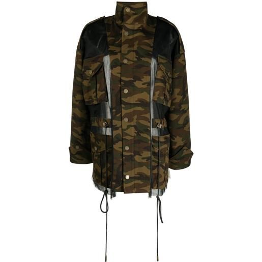 Monse giacca con stampa camouflage - nero