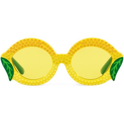 Dolce & Gabbana Kids occhiali da sole farmer - giallo