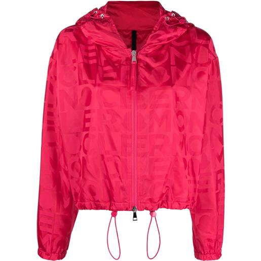 Moncler giacca a vento con stampa - rosa