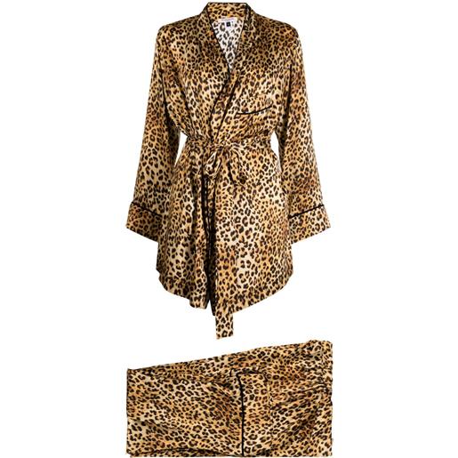 Gilda & Pearl set pigiama golden hollywood - marrone