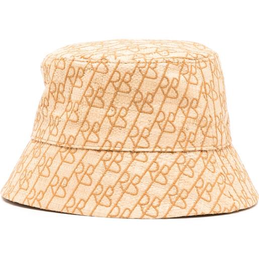 Ruslan Baginskiy cappello bucket con stampa - marrone