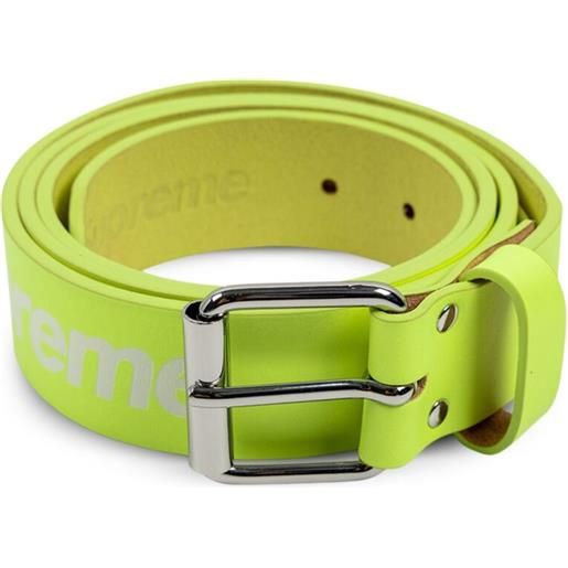 Supreme cintura repeat leather flourescent yellow - verde