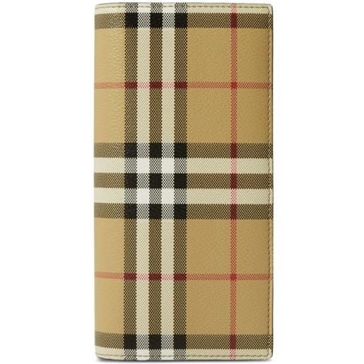 Burberry portafoglio a quadri - toni neutri