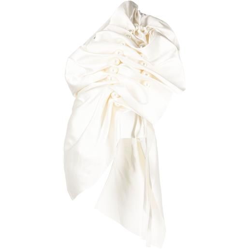 Kimhekim blusa asimmetrica - bianco