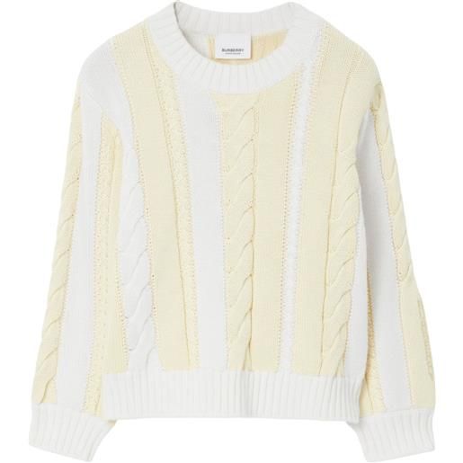 Burberry Kids maglione - giallo