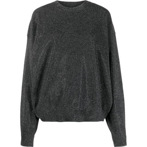 Alexander Wang maglione con strass - grigio