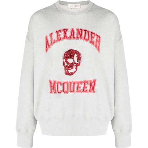 Alexander McQueen felpa con cappuccio - grigio