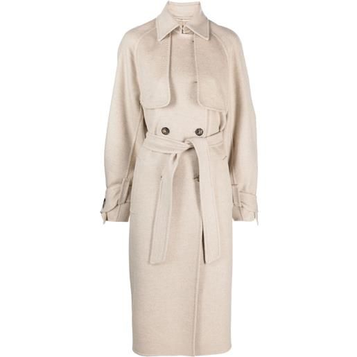 Max Mara cappotto con cintura - toni neutri
