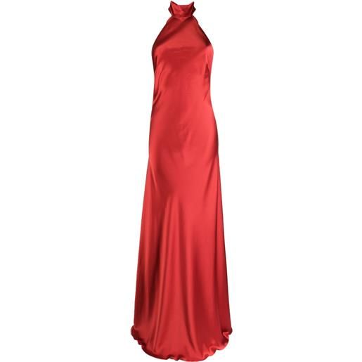 Michelle Mason abito da sera con scollo all'americana - rosso