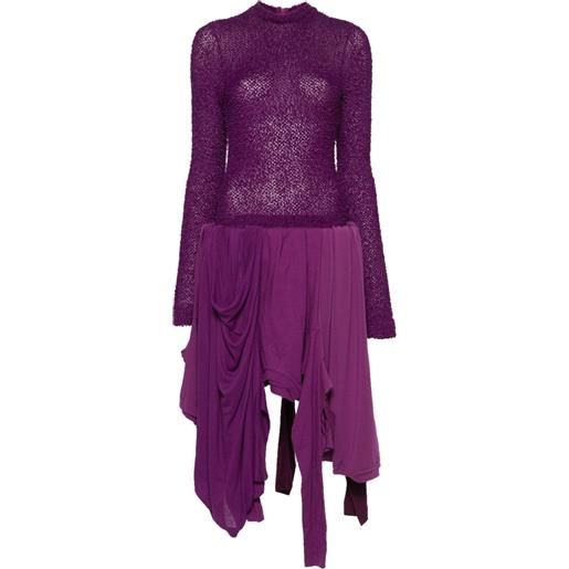 Acne Studios abito asimmetrico - viola