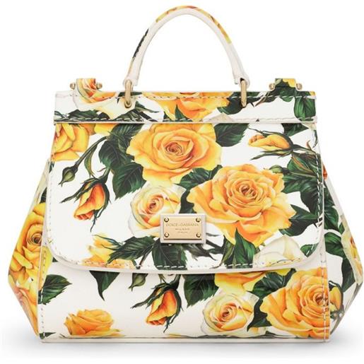 Dolce & Gabbana Kids borsa a mano sicily a fiori - bianco