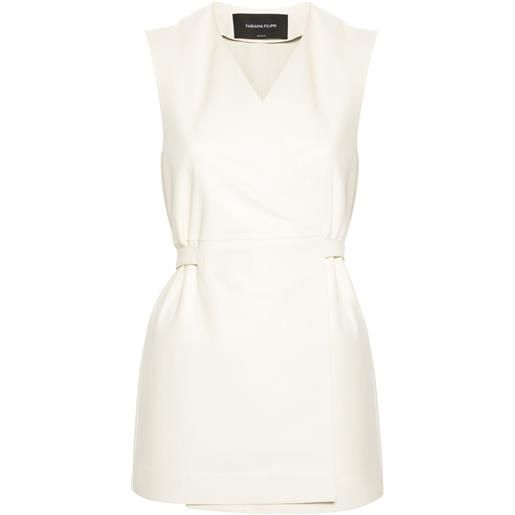 Fabiana Filippi gilet a portafoglio - toni neutri