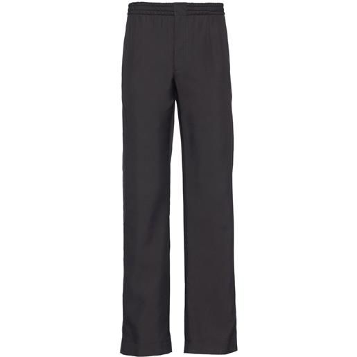 Prada pantaloni con ricamo - nero