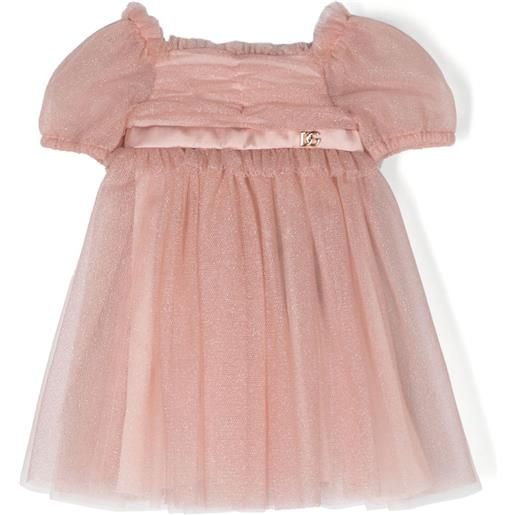 Dolce & Gabbana Kids abito con ruches - rosa