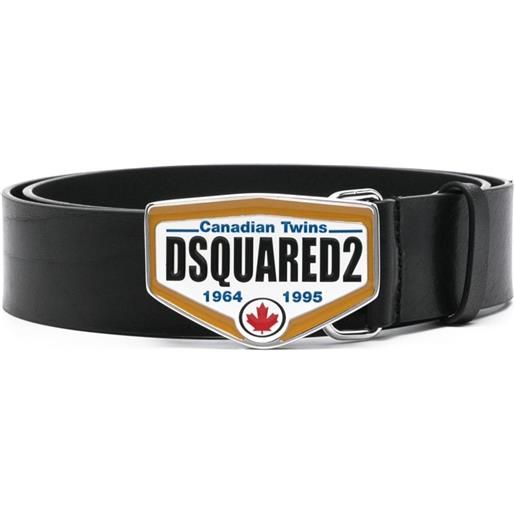 DSQUARED2 cintura canadian twins - nero