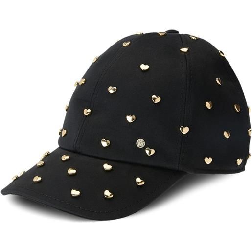 Maison Michel cappello da baseball tiger con decorazione borchie - nero