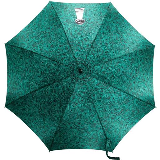 Fornasetti ombrello con stampa - verde