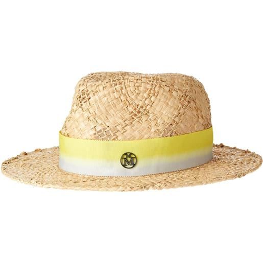 Maison Michel cappello derek intrecciato - toni neutri