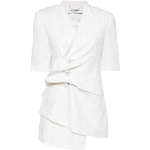Kimhekim blazer a maniche corte - toni neutri