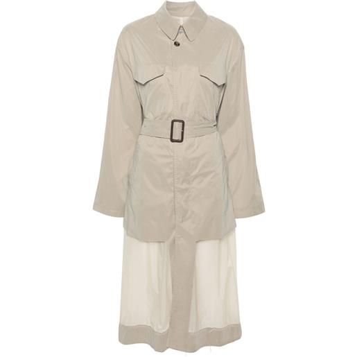Maison Margiela trench con cintura - toni neutri