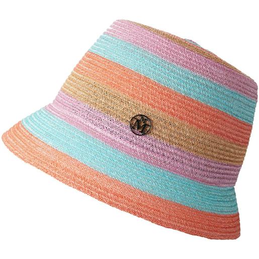 Maison Michel cappello bucket new souna a righe - rosa