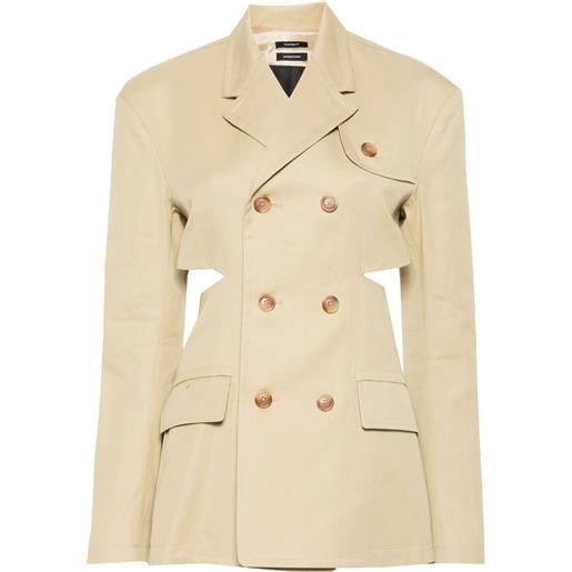 R13 blazer doppiopetto - toni neutri