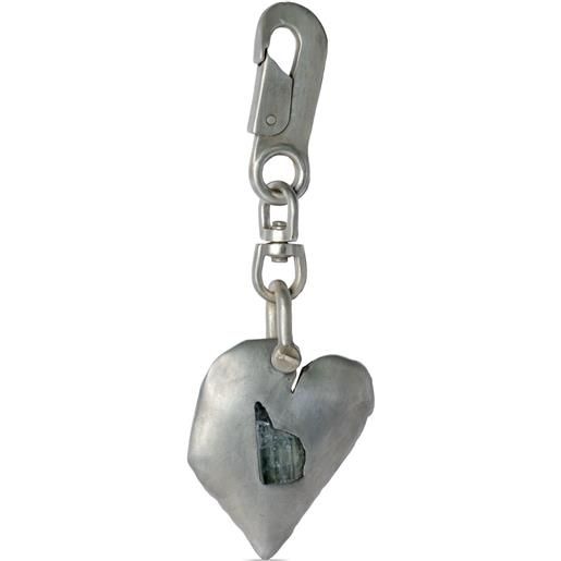 Parts of Four portachiavi jazz's solid heart - argento