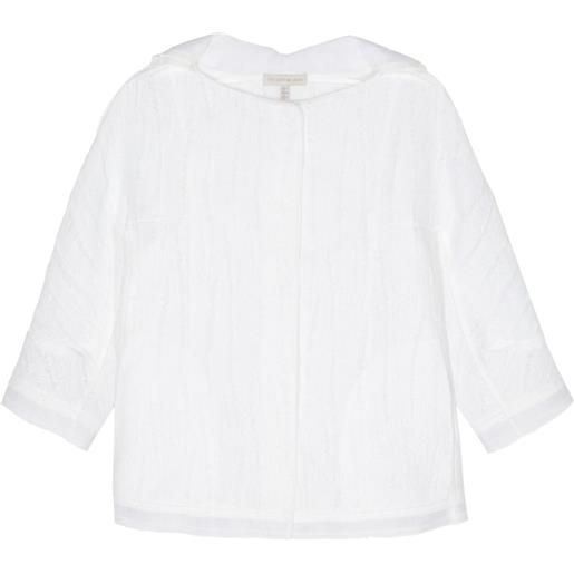 SHIATZY CHEN giacca con effetto jacquard - bianco