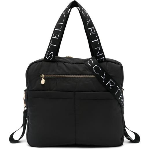 Stella McCartney Kids borsa a spalla con logo - nero
