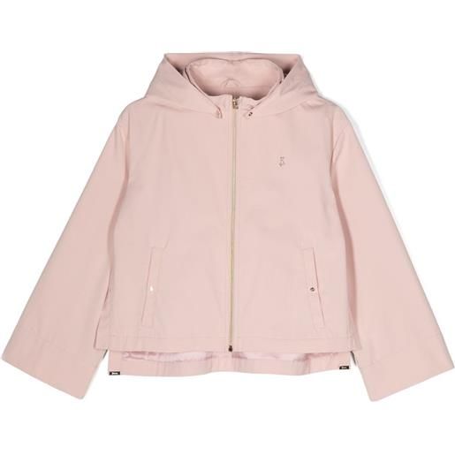 Herno Kids impermeabile con applicazione - rosa