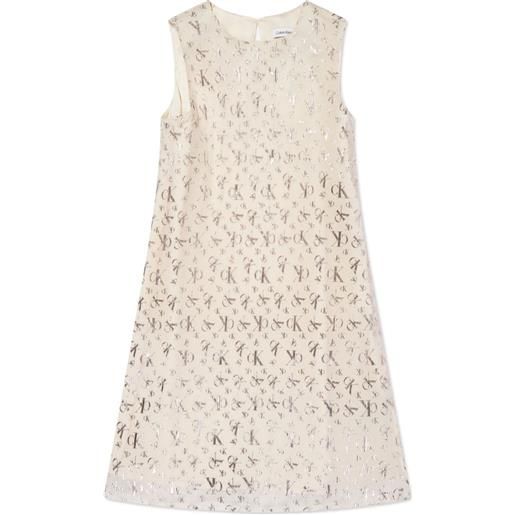 Calvin Klein Kids abito con stampa - toni neutri