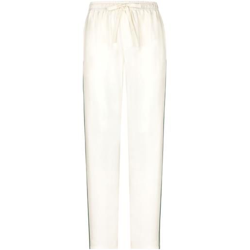 Dolce & Gabbana pantaloni con ricamo - bianco