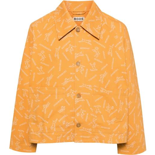 BODE giacca-camicia pooch - giallo