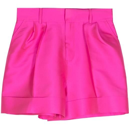 Dice Kayek shorts corti satinati - rosa