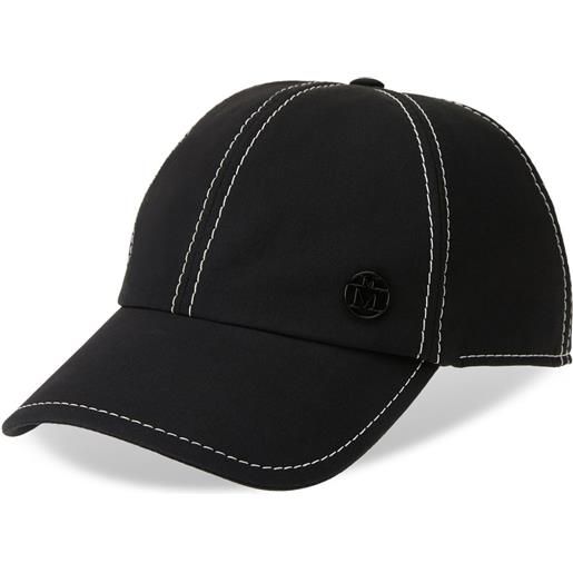 Maison Michel cappello da baseball con applicazione tiger - nero