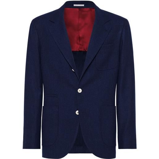 Brunello Cucinelli blazer monopetto - blu