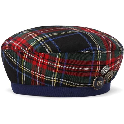 Dolce & Gabbana Kids basco tartan - rosso