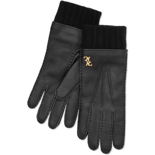 Billionaire guanti goffrati - nero