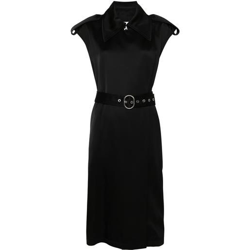 Jil Sander trench con cintura - nero