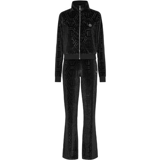 Philipp Plein pantaloni sportivi con decorazione - nero