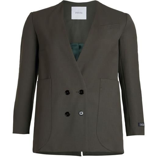 Patou blazer doppiopetto - verde