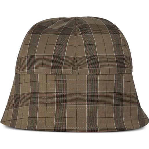Rosetta Getty cappello bucket a quadri - marrone