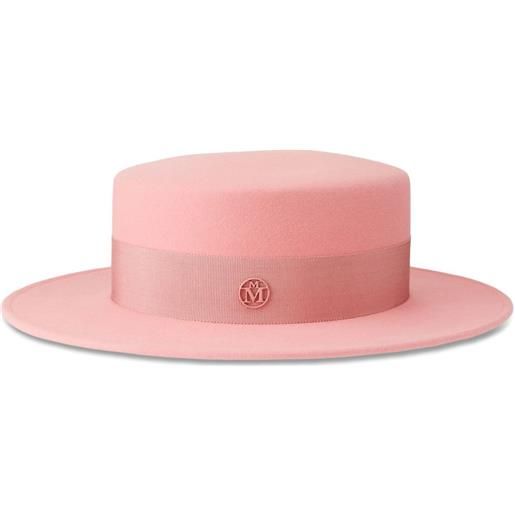 Maison Michel fedora kiki con logo - rosa