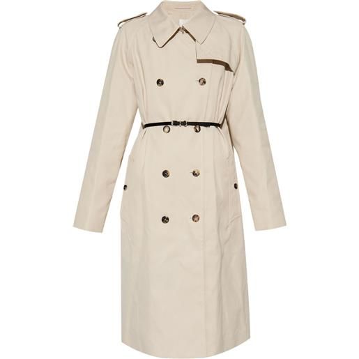 Givenchy trench doppiopetto con cintura - toni neutri