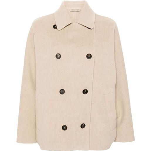 Brunello Cucinelli giacca doppiopetto - toni neutri