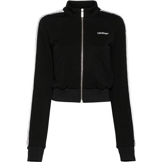 Off-White giacca sportiva con stampa - nero