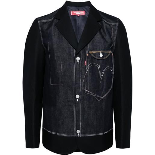 Junya Watanabe MAN blazer denim junya watanabe x levi's - blu