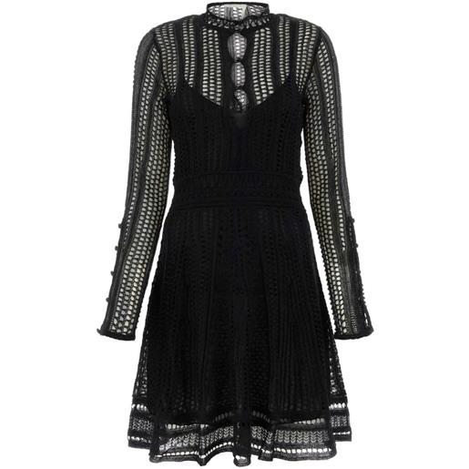 Chloé abito corto svasato - nero