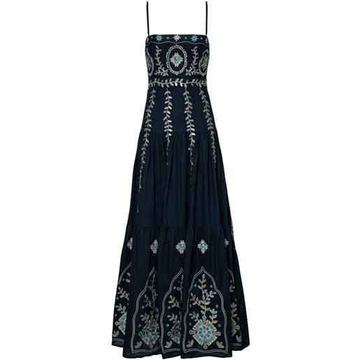 Agua By Agua Bendita abito lungo lima relicario - blu