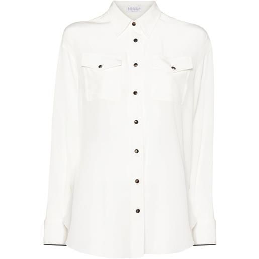 Brunello Cucinelli camicia con tasche - toni neutri